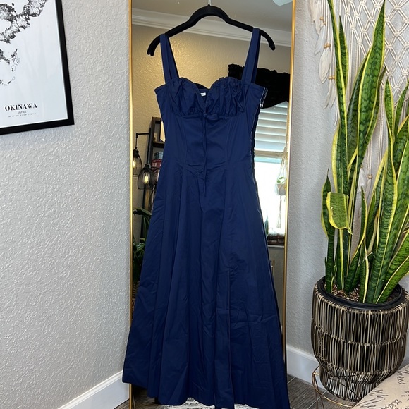 House of CB 'Carmen’ French Navy Bustier Sundress NWOT - Picture 8 of 12